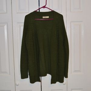 Forest Green Knitted Cardigan